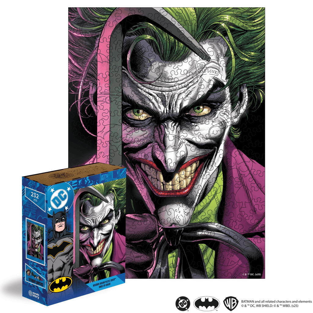 Figured Wooden Puzzle Batman™ - Joker: Smile of Chaos