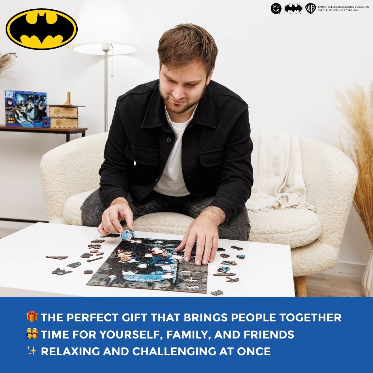 Figured Wooden Puzzle Batman™ - Shadow of Gotham