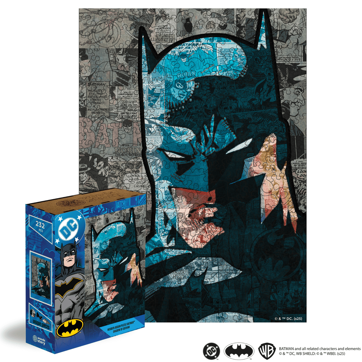 Figured Wooden Puzzle Batman™ - Shadow of Gotham
