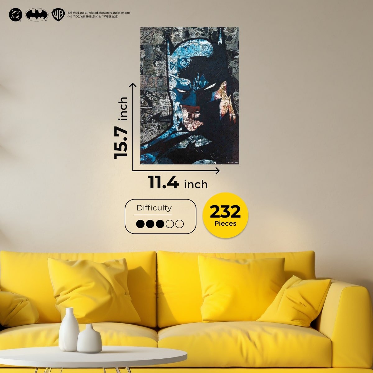 Figured Wooden Puzzle Batman™ - Shadow of Gotham