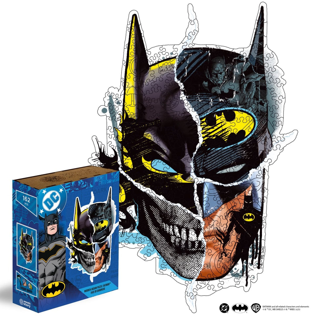 Figured Wooden Puzzle Batman™ - The Face of Darkness