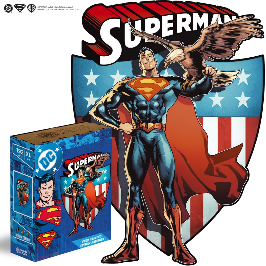 Figured Wooden Puzzle Superman™ – Unbreakable