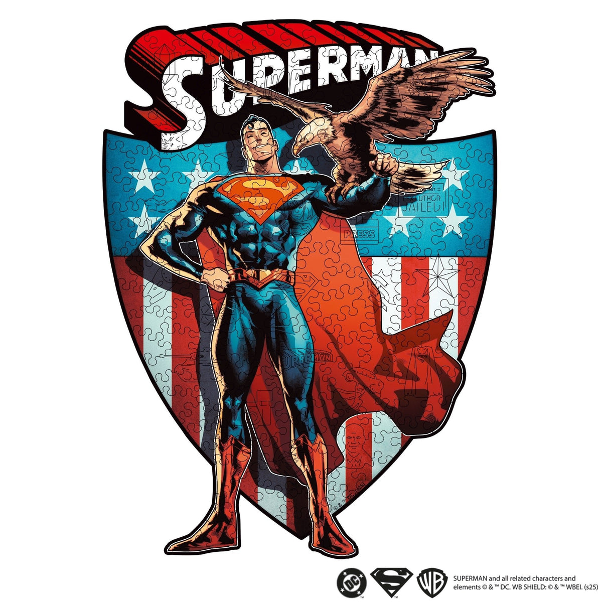 Figured Wooden Puzzle Superman™ – Unbreakable