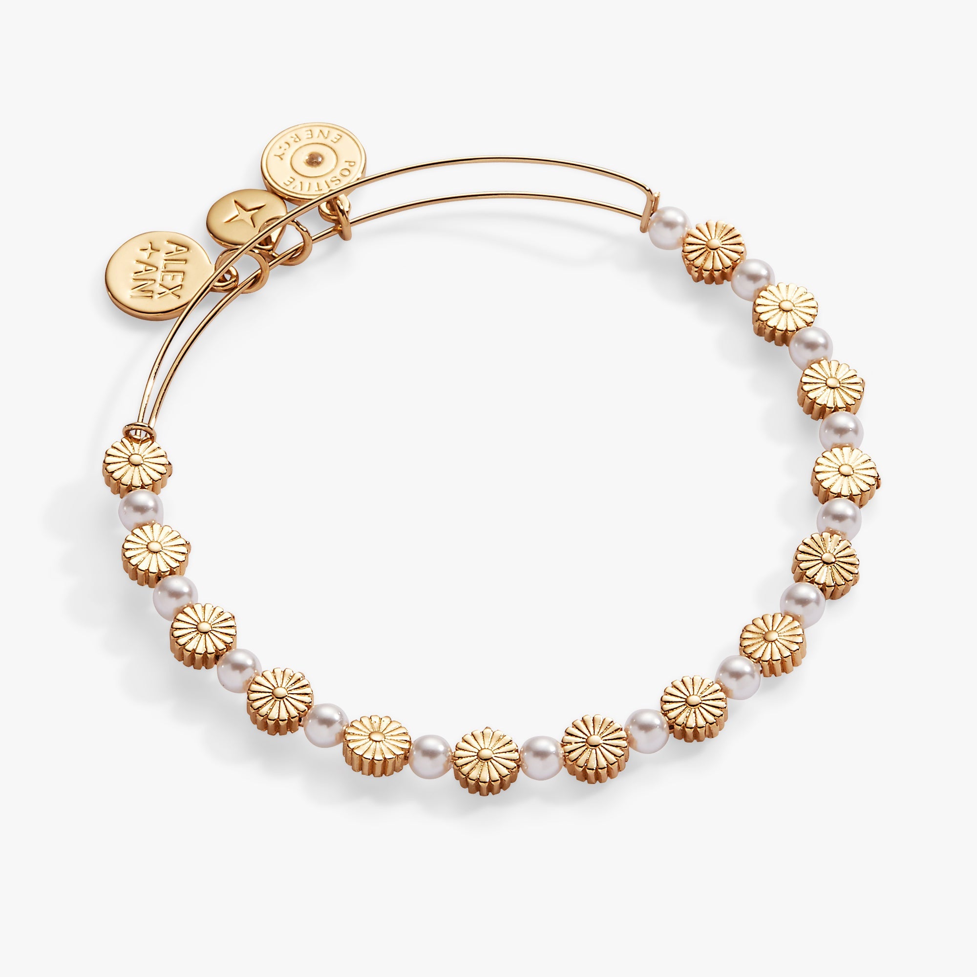 Beaded Flower Bangle