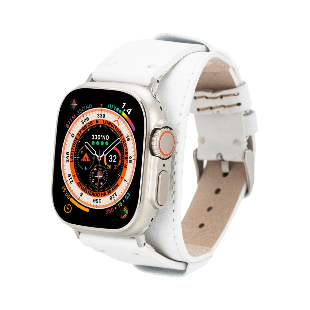 Fort Cuff Leather Bands for Apple Watch 9, Ultra 2 & SE