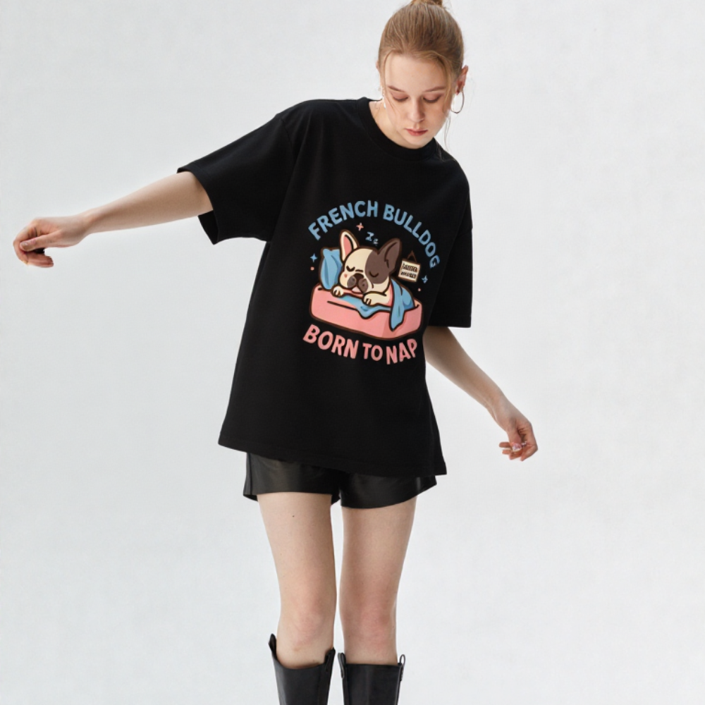 French Bulldog “Born to Nap” T-Shirt