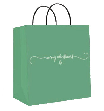 Kraft Jumbo Square Christmas Gift Bag - Merry Christmas