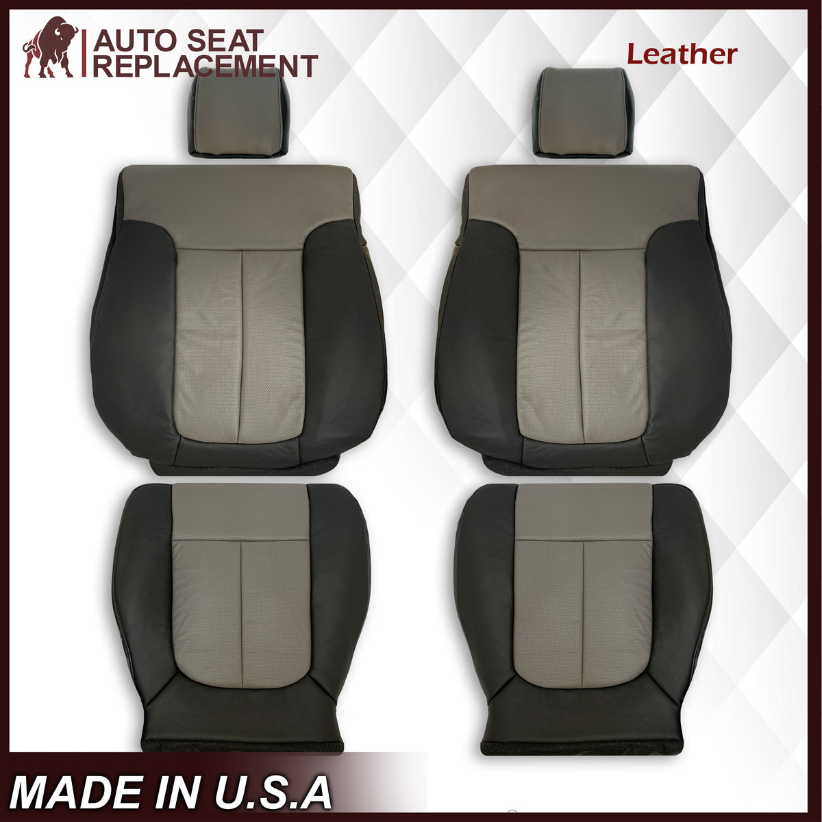 2010 - 2012 Ford F150 Harley Davidson Edition Perforated Leather Seat Covers