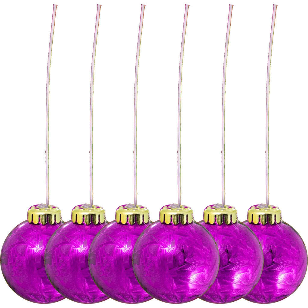Fuchsia Pink Ball Ornaments