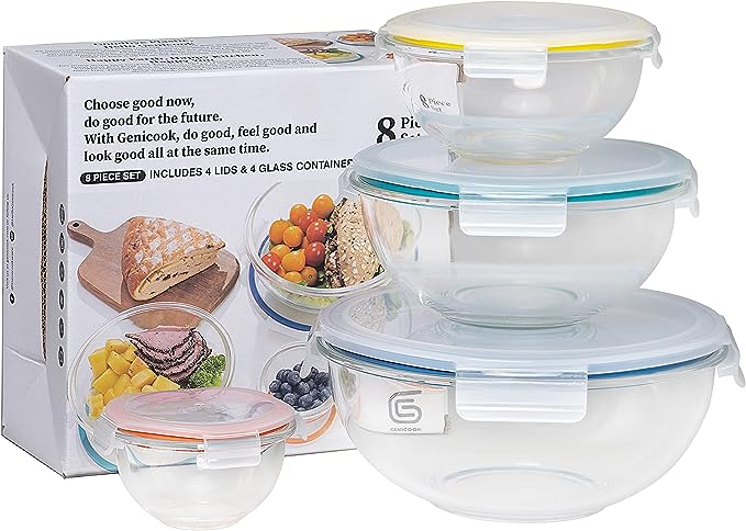 Mix & Store Glass Bowl Set