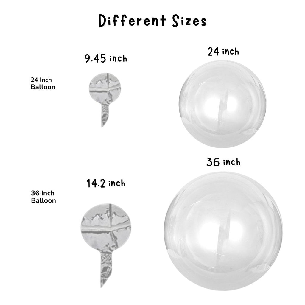 Giant Round Clear Bobo Balloon (24 Inch)