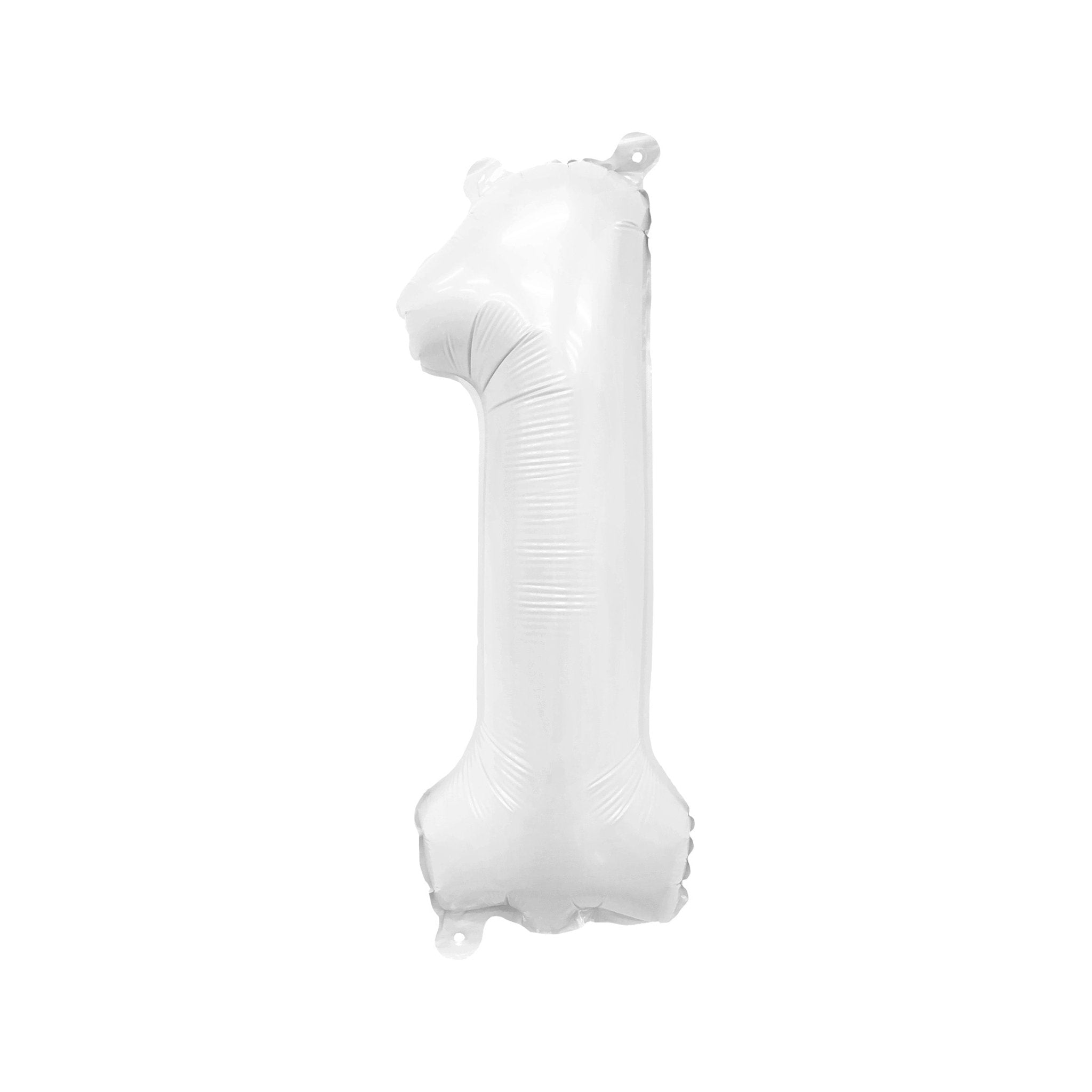 Matte White Number Balloon – 32" Mylar Foil | Ellie’s Party Supply