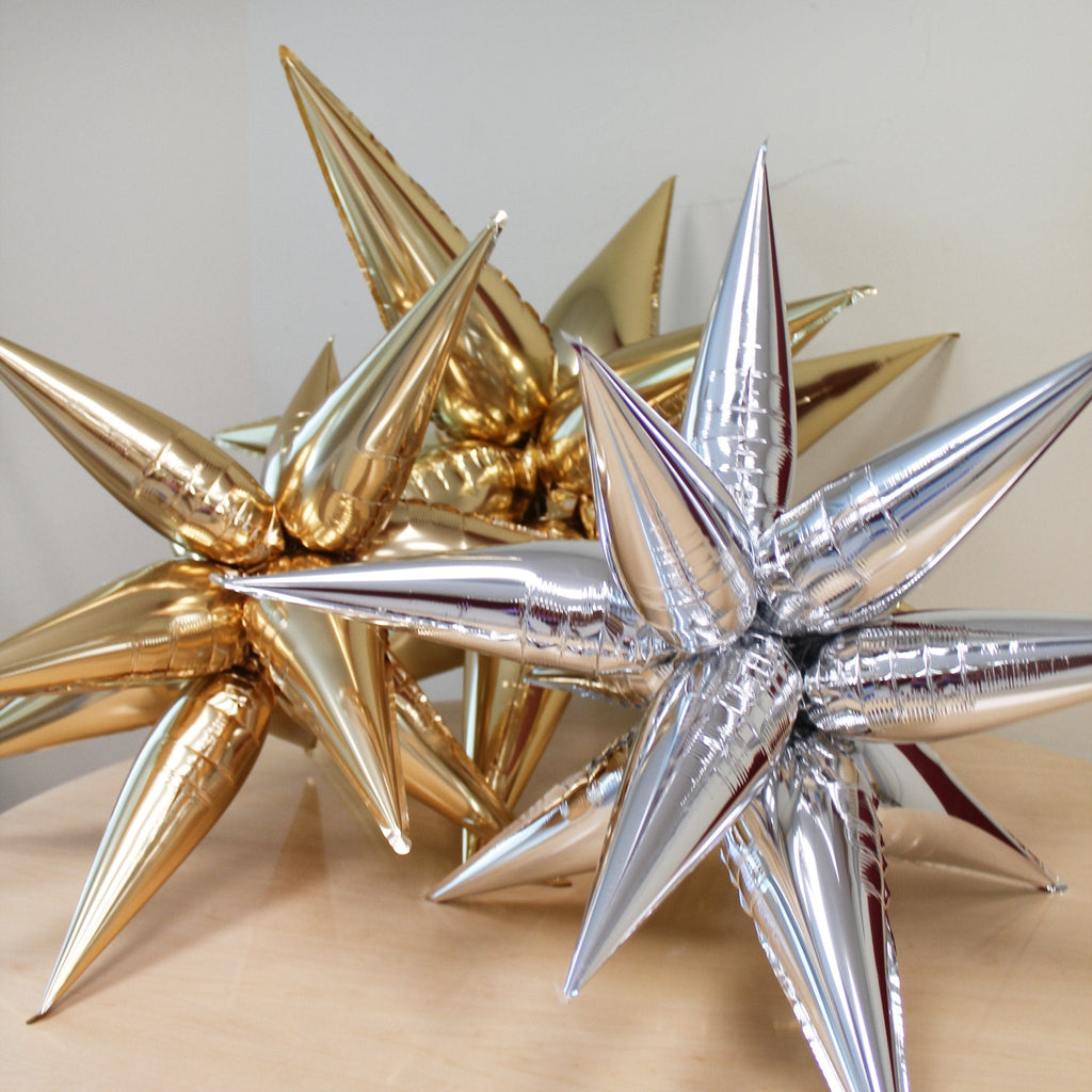 Gold Starburst Cluster Balloon – 26" and 40"