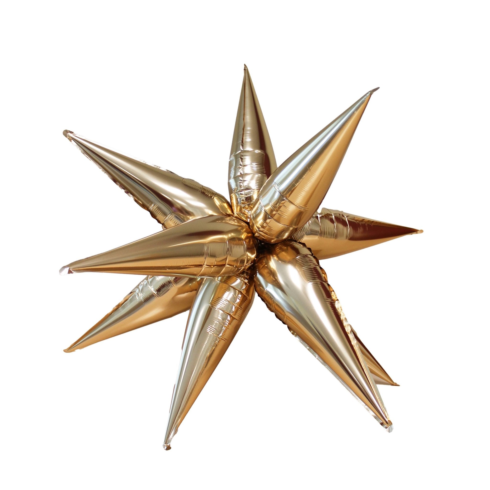 Gold Starburst Cluster Balloon – 26" and 40"