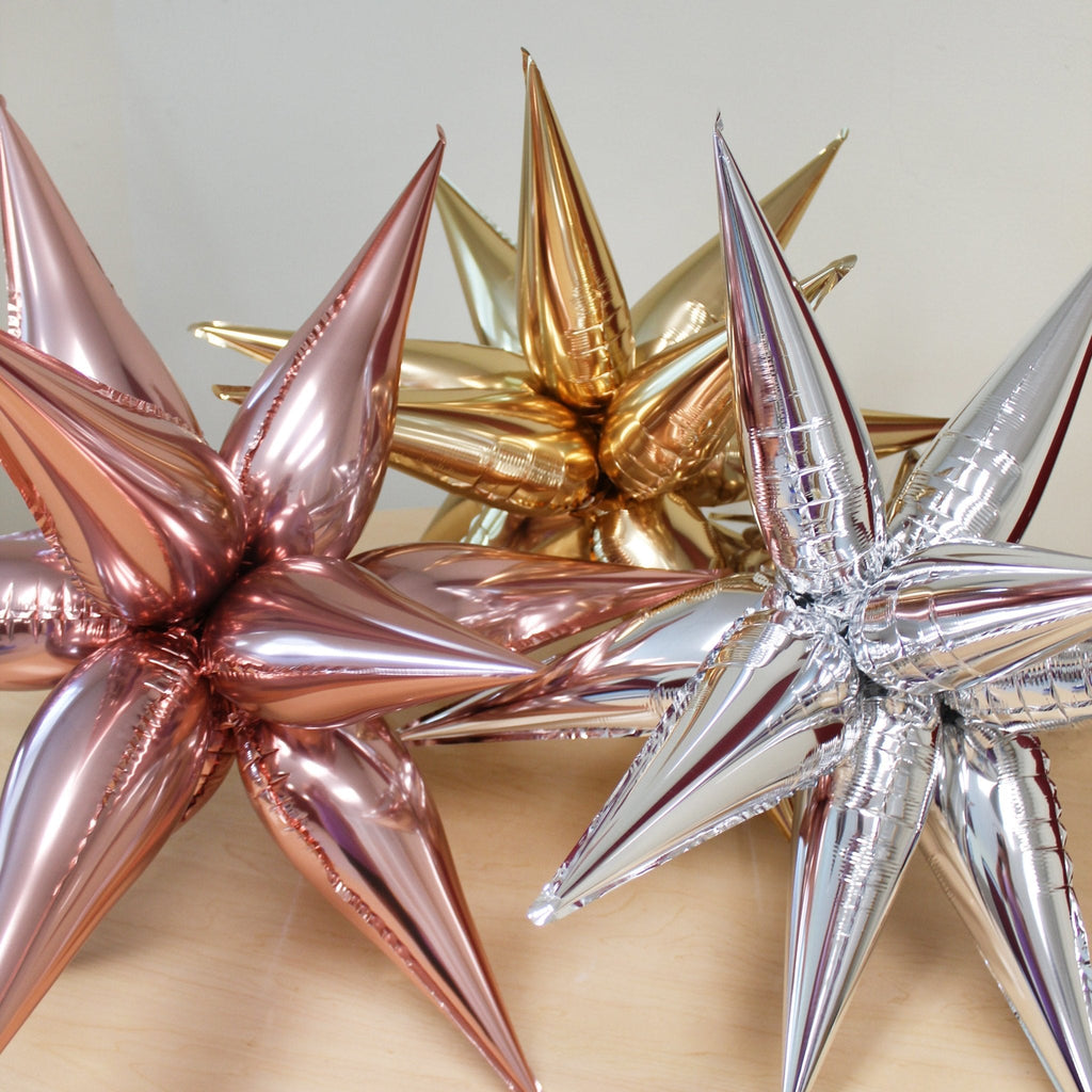 Gold Starburst Cluster Balloon – 26" and 40"