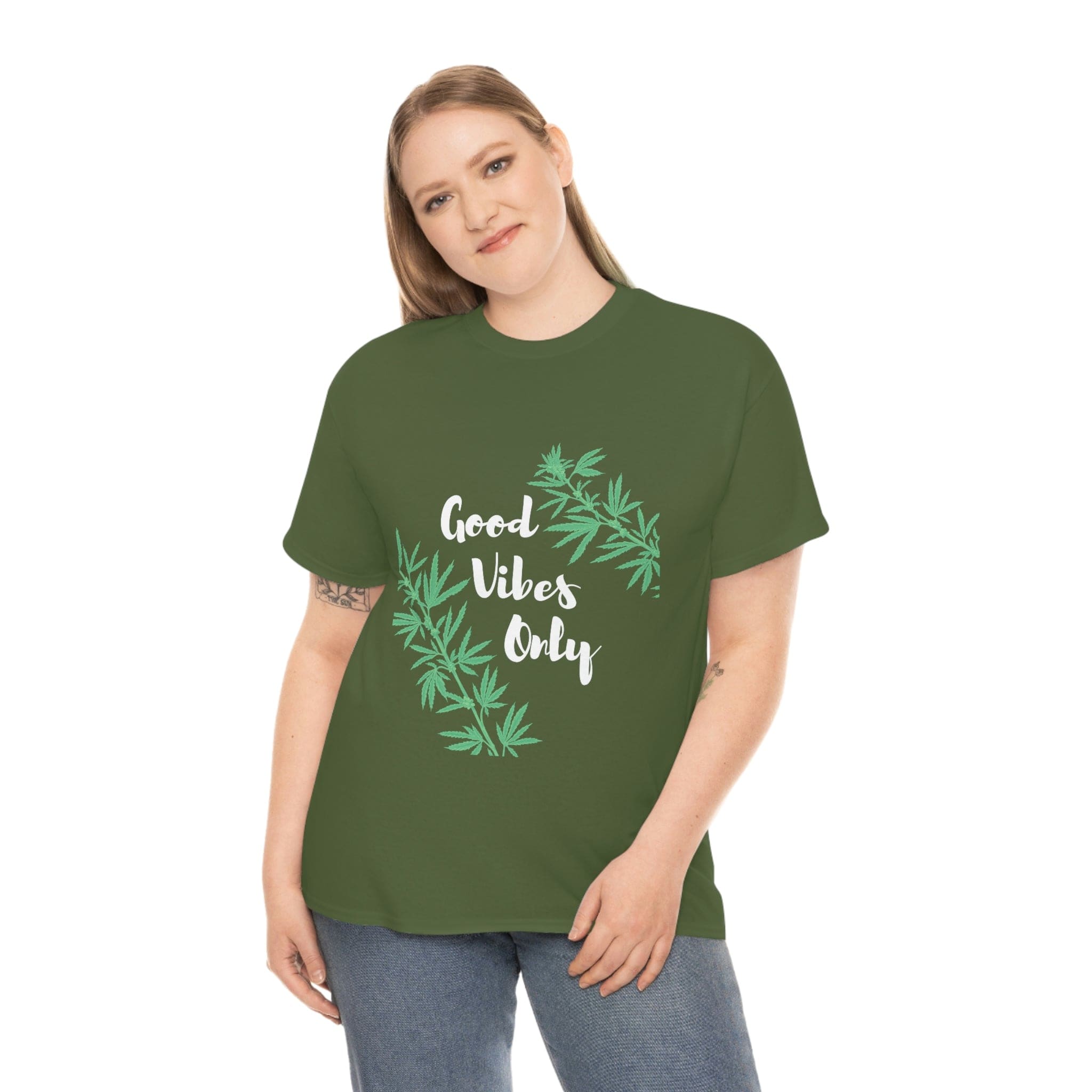 Good Vibes Only Leaf T-Shirt