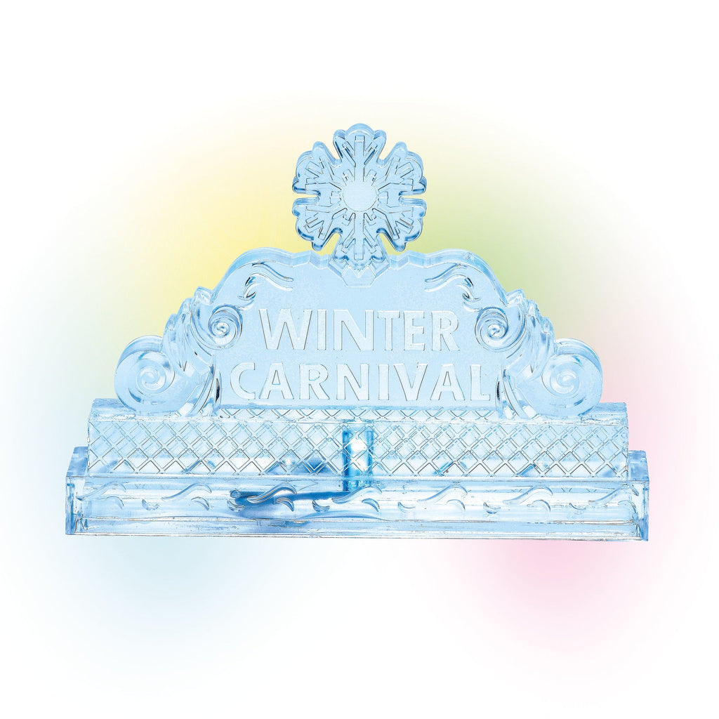 Lit Ice Castle Sign
