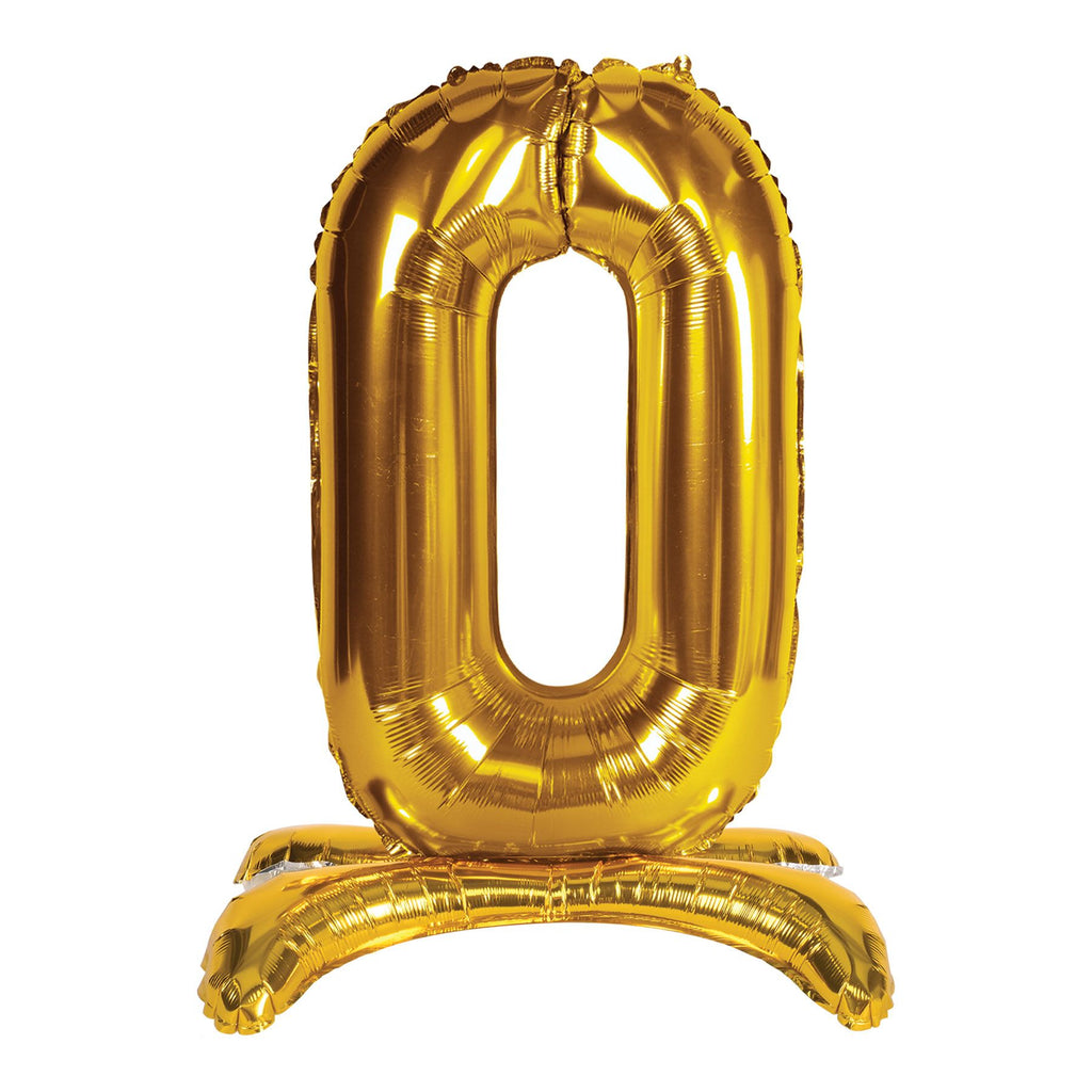 Self-Standing 26 Inch Balloon - Number "0"