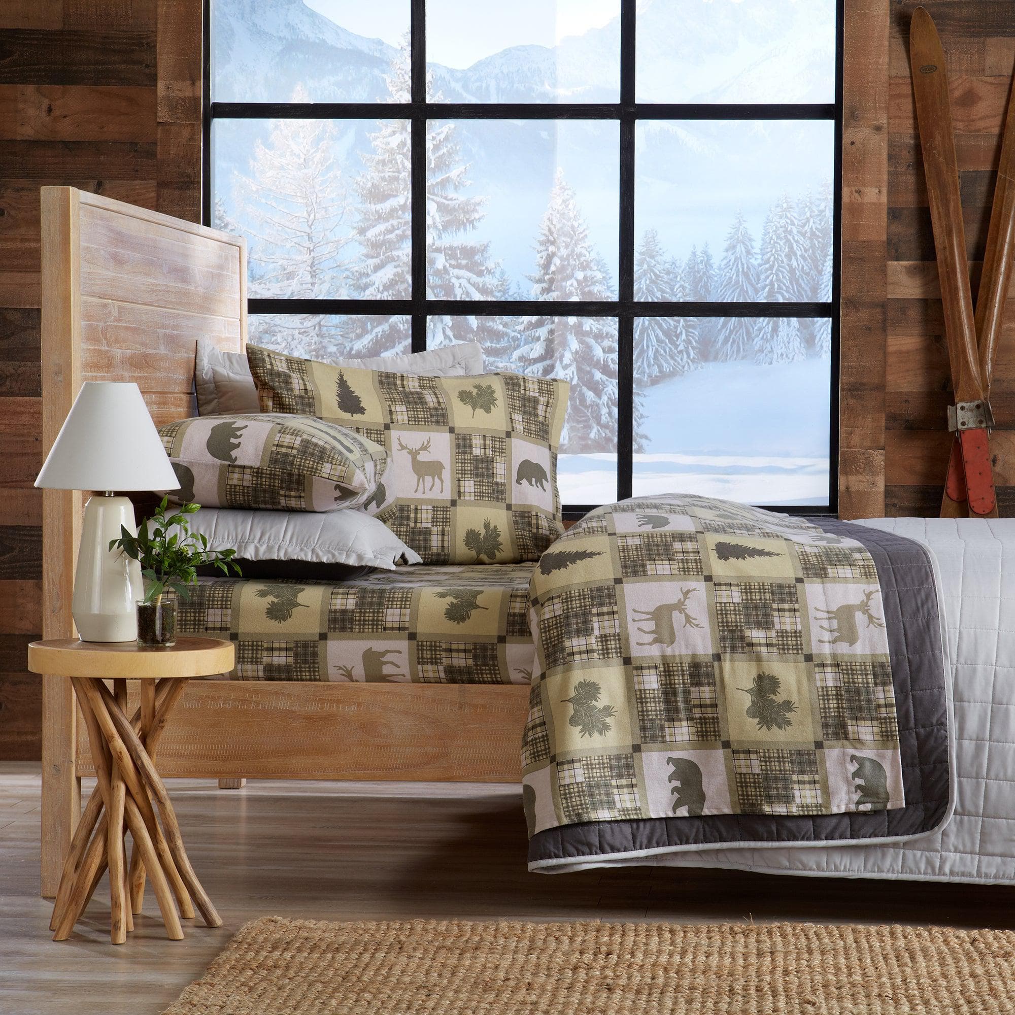 100% Turkish Cotton Flannel Sheet Sets - Boulder Collection