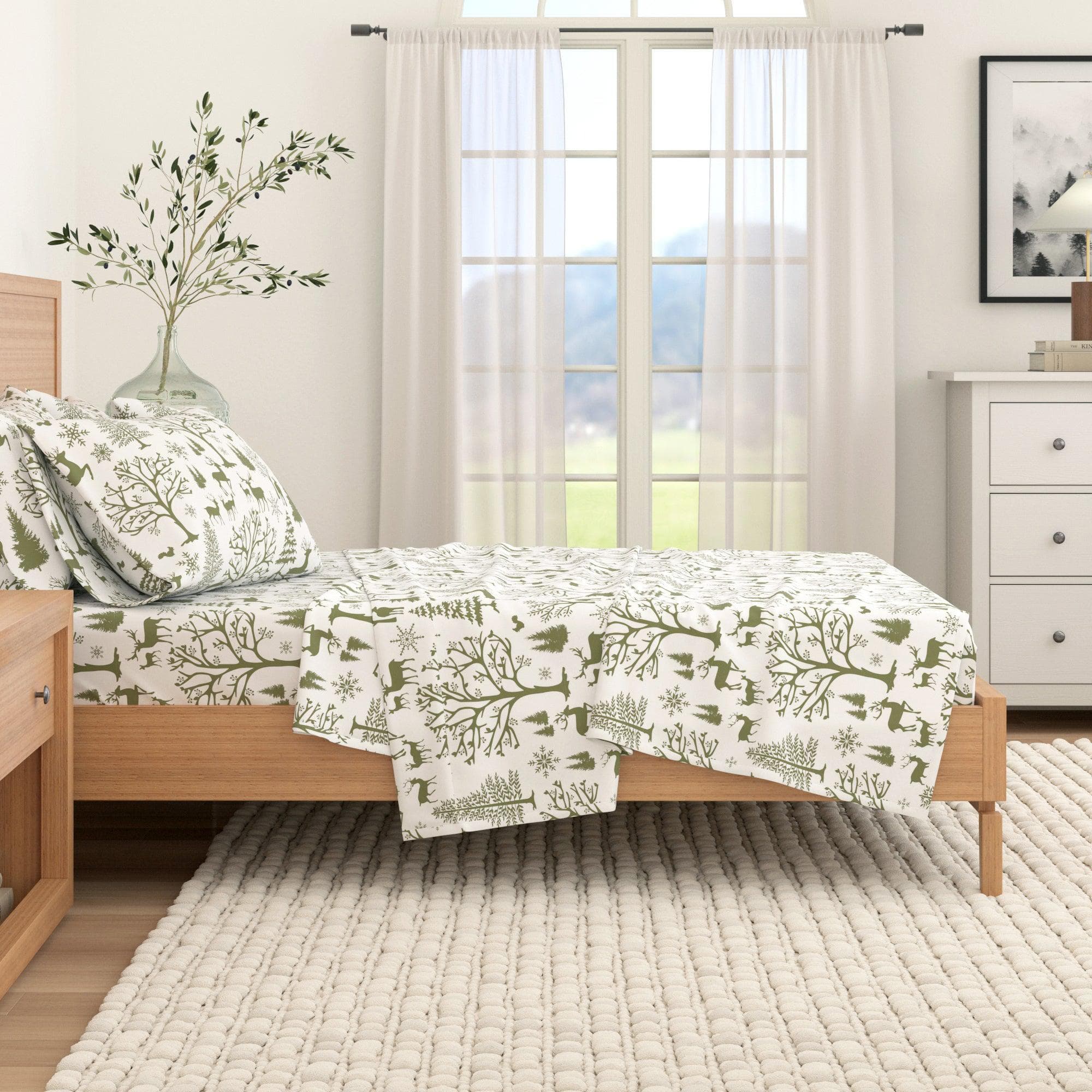 4-Piece Turkish Cotton Flannel Sheet - Lakeview Collection