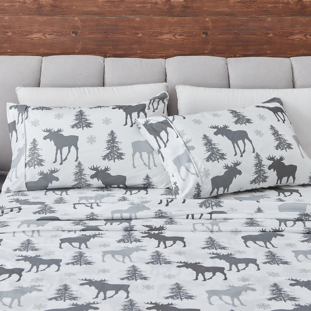 4-Piece Lodge Microfiber Sheet - Mountain Ridge Collection
