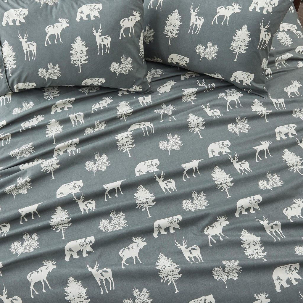4-Piece Lodge Microfiber Sheet - Mountain Ridge Collection