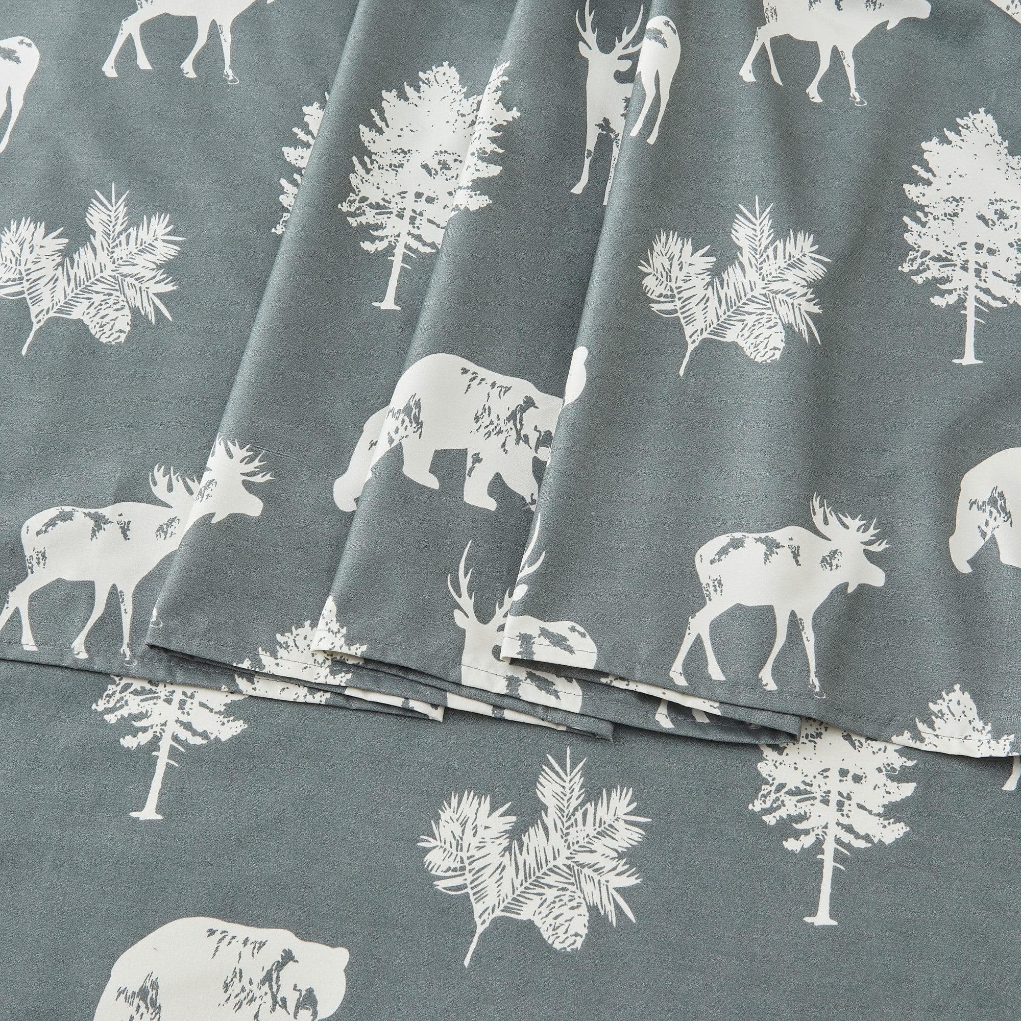 4-Piece Lodge Microfiber Sheet - Mountain Ridge Collection