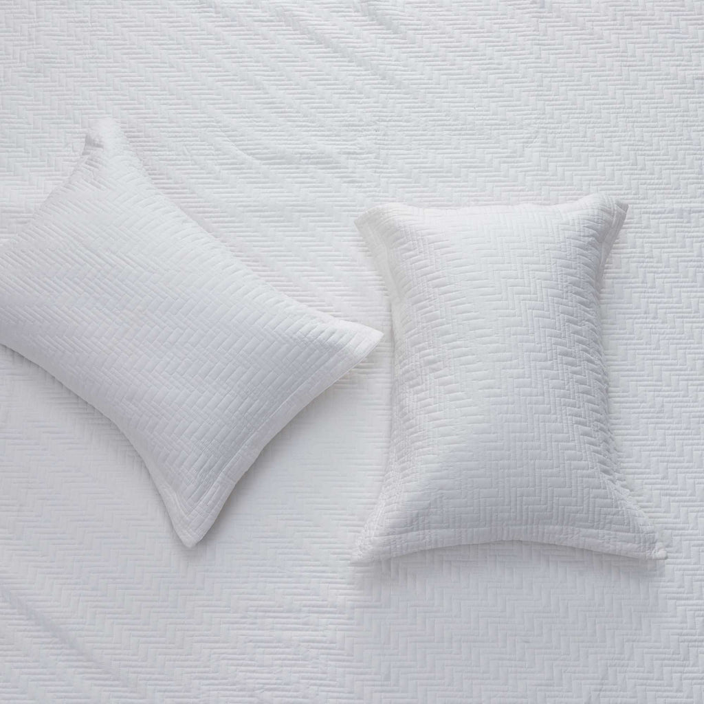 3-Piece Herringbone Stitched Quilt - Louise Collection