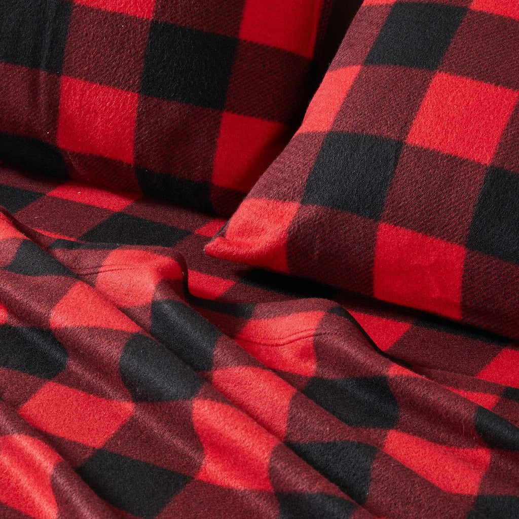 4-Piece Printed Fleece Sheet - Dara Collection