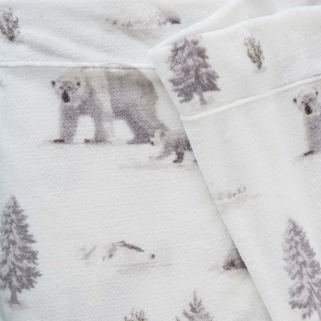 4-Piece Printed Plush Sheet - Velvet Luxe Collection