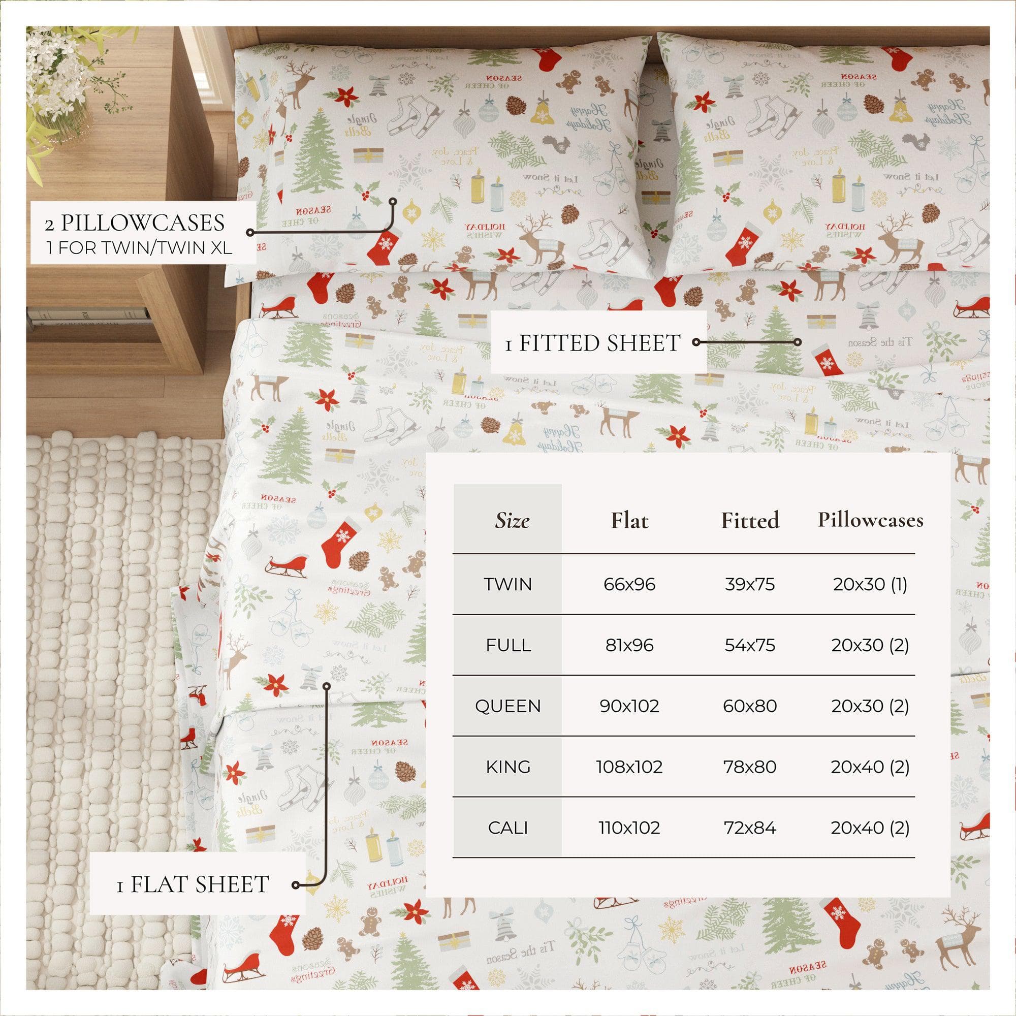 4-Piece Turkish Cotton Flannel Sheet - Whittaker Collection