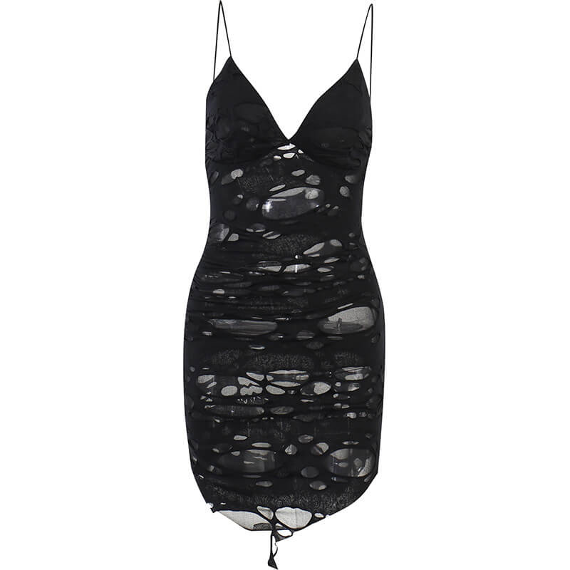 Grunge Mini Mesh Gothic Dress