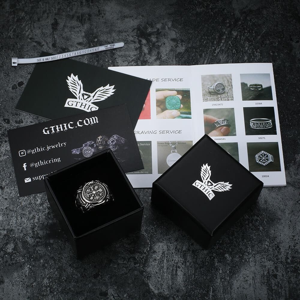 Dragon Amulet 316L Stainless Steel Viking Ring