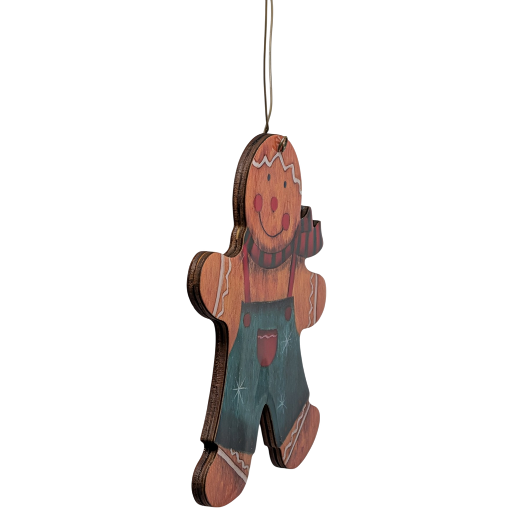 Cozy Country Gingerbread in Overalls