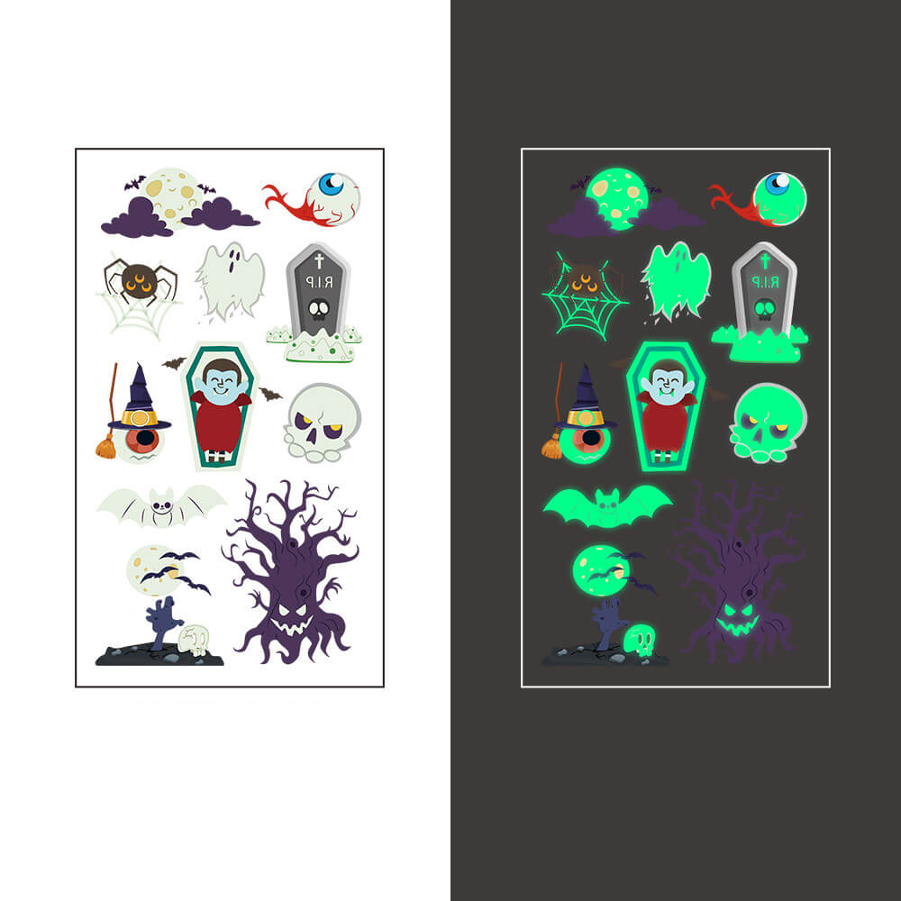 Halloween Cute Luminous Temporary Tattoo Stickers