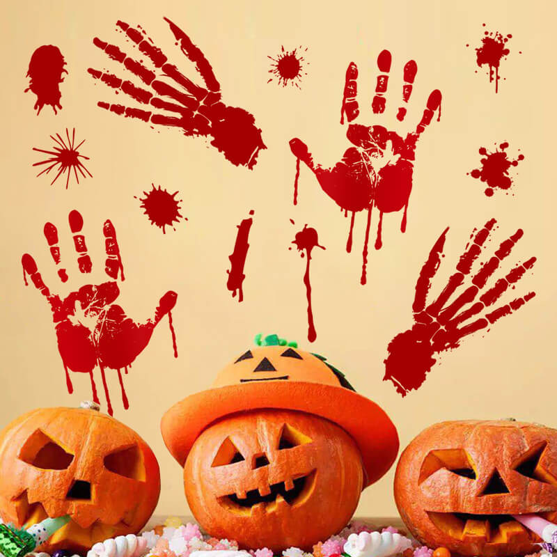 Halloween Skull hand Tempoprary Tattoo Sticker