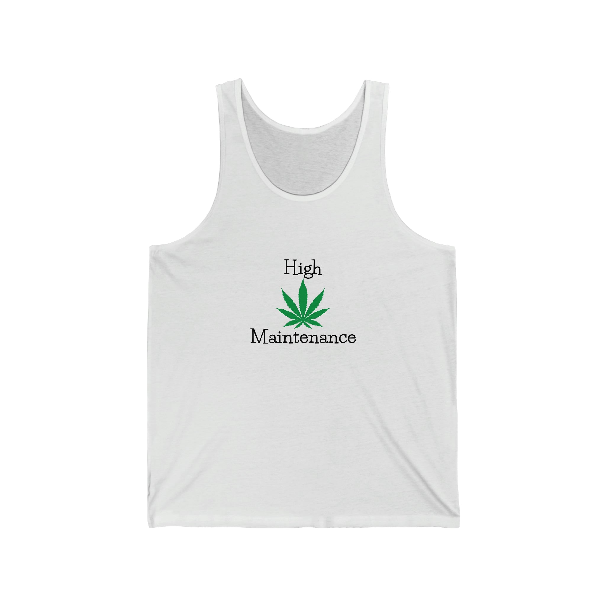 High Maintenance Marijuana Leaf Jersey Tank