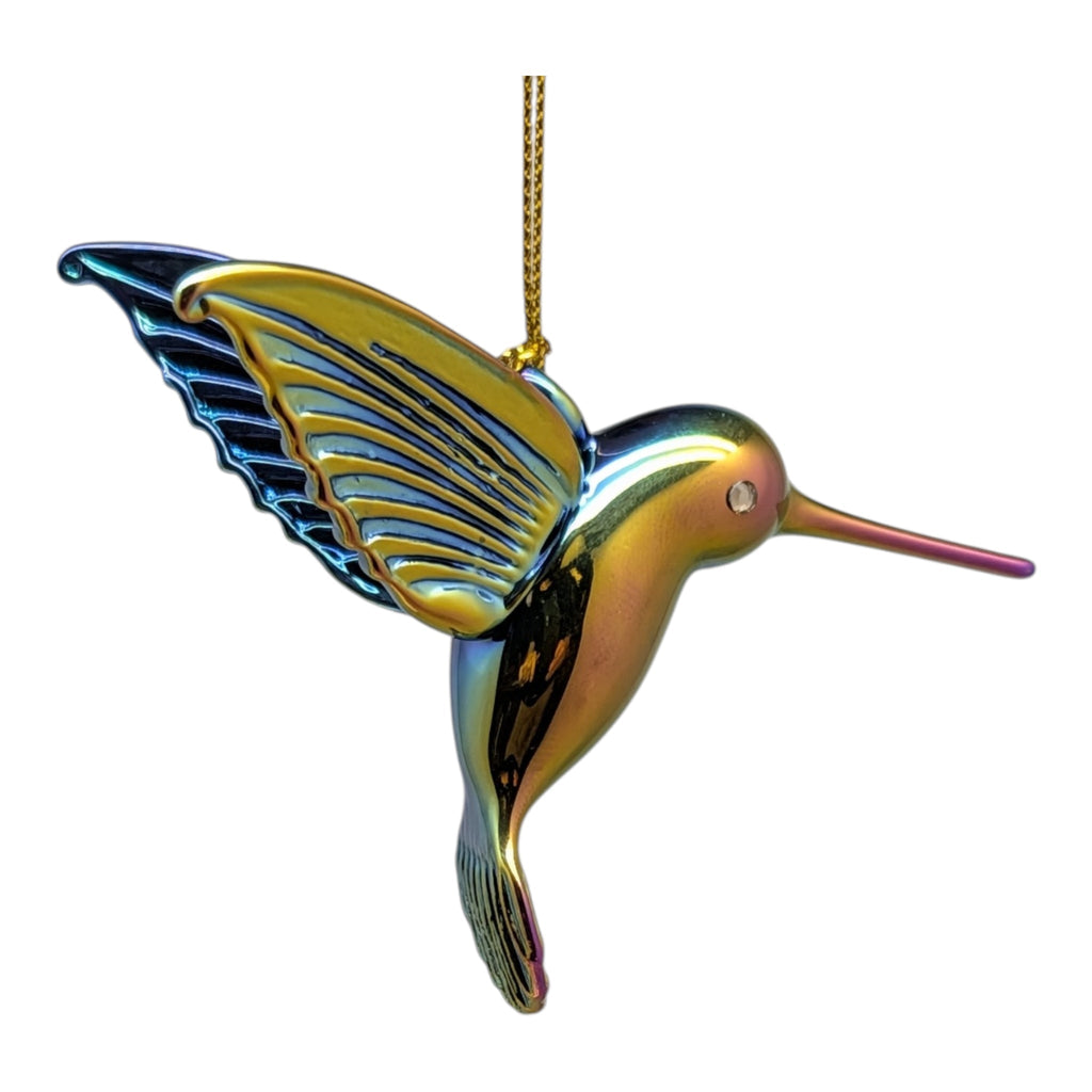 Egyptian Glass Hummingbird Ornament - Chromatic Collection