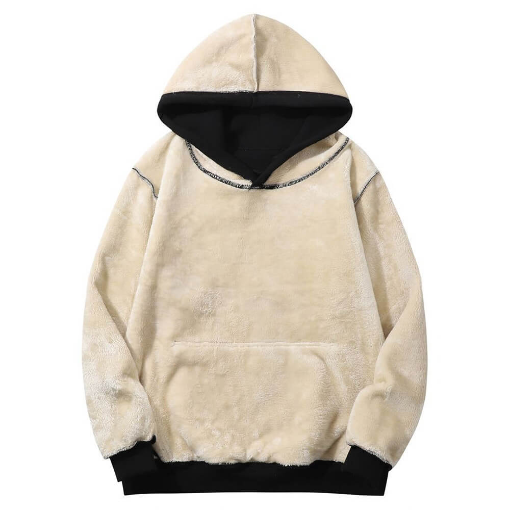 Multicolor Inner Peace Begins Warm Fleece Sherpa Lined Hoodie
