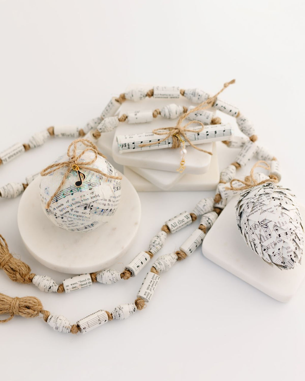 Hymnal Pinecone Ornament