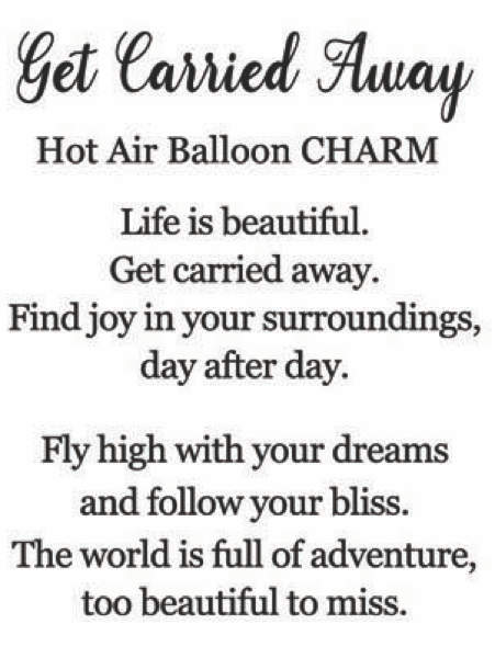 Get Carried Away Charm