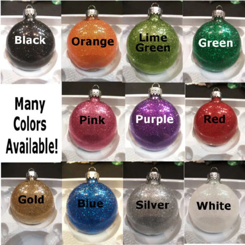 Wee Bit Wicked Glitter Christmas Ornament Shatterproof Horror Halloween Metaphysical