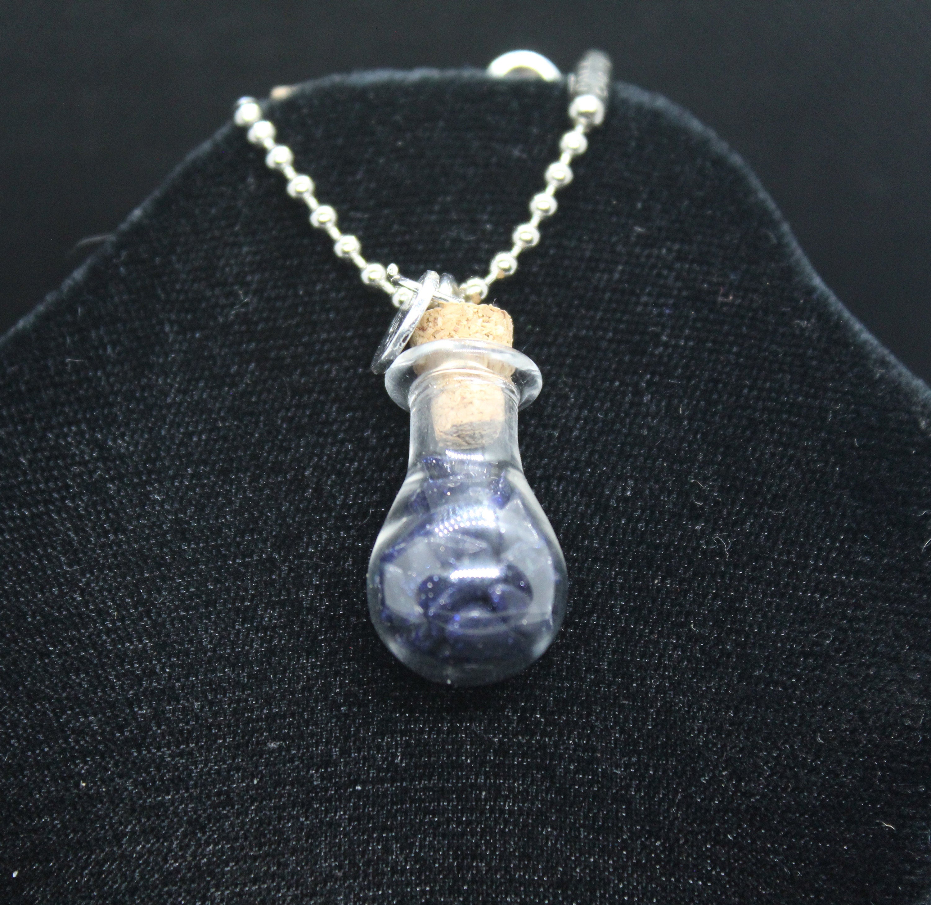 Blue Sandstone Luck Keychain Charm Zipper Pull Crystal Witch Witchy Jewelry Witchcraft