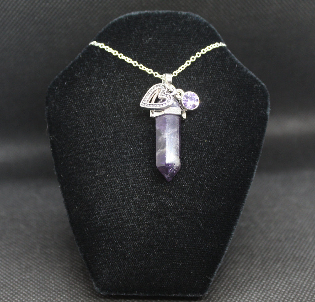 Amethyst Fairy Necklace Crystal Witch Witchy Jewelry Witchcraft Wicca Wiccan Pagan Metaphysical