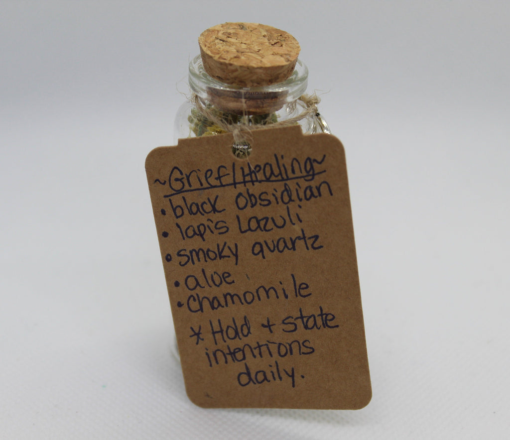 Grief Healing Spell Jar Witch Witchy Witchcraft Wicca Wiccan Pagan Metaphysical