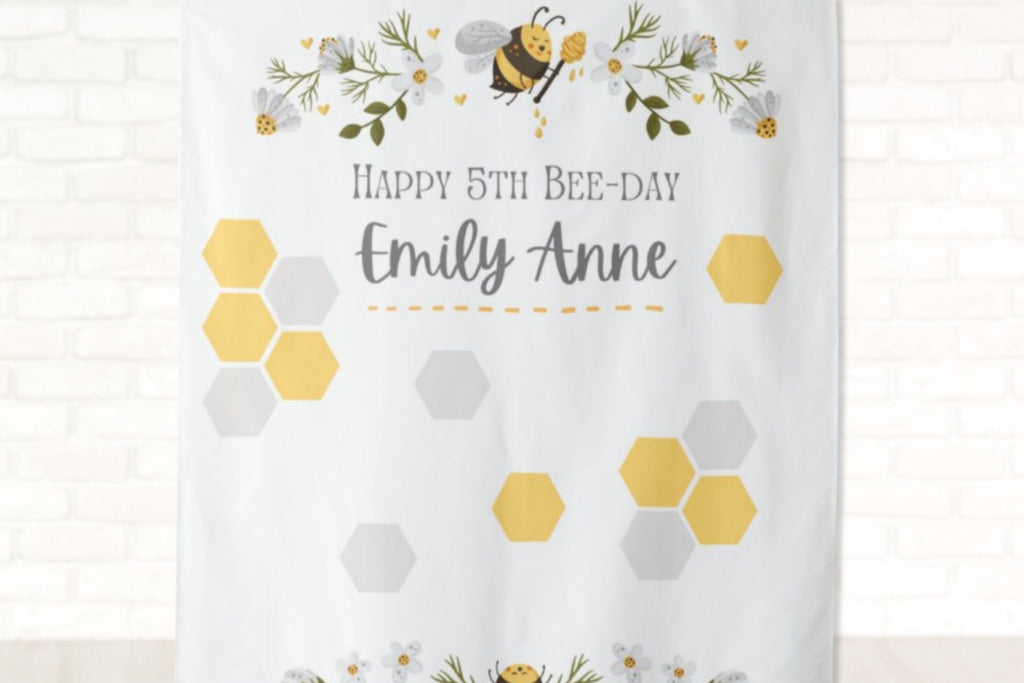 Bee-Day Party Bumble Bee Banner