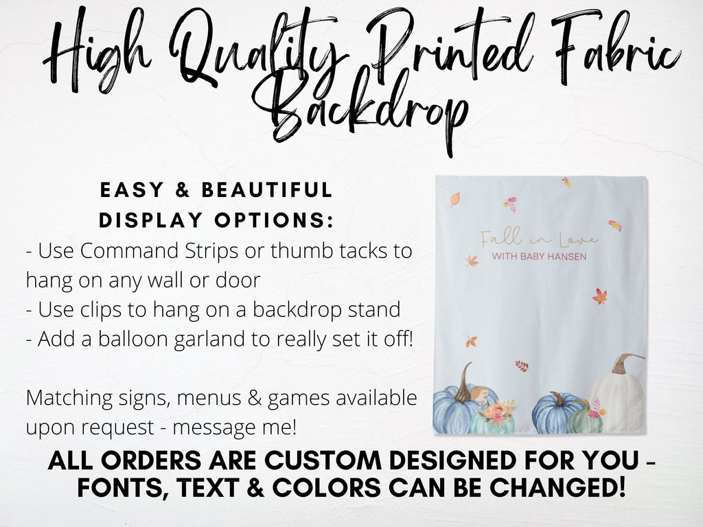 Floral & Pumpkins Fall in Love Banner