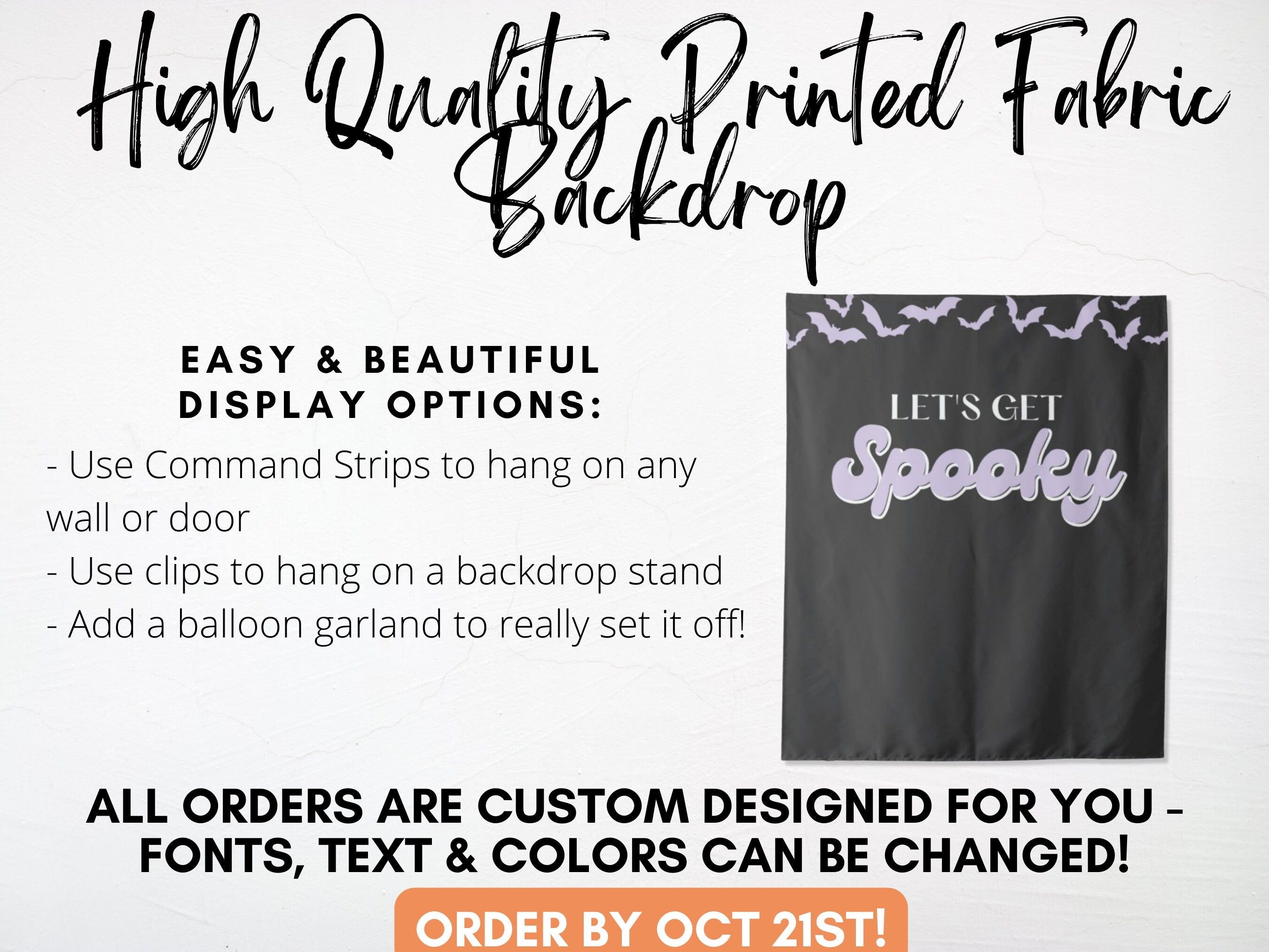 Let's Get Spooky Halloween Party Banner