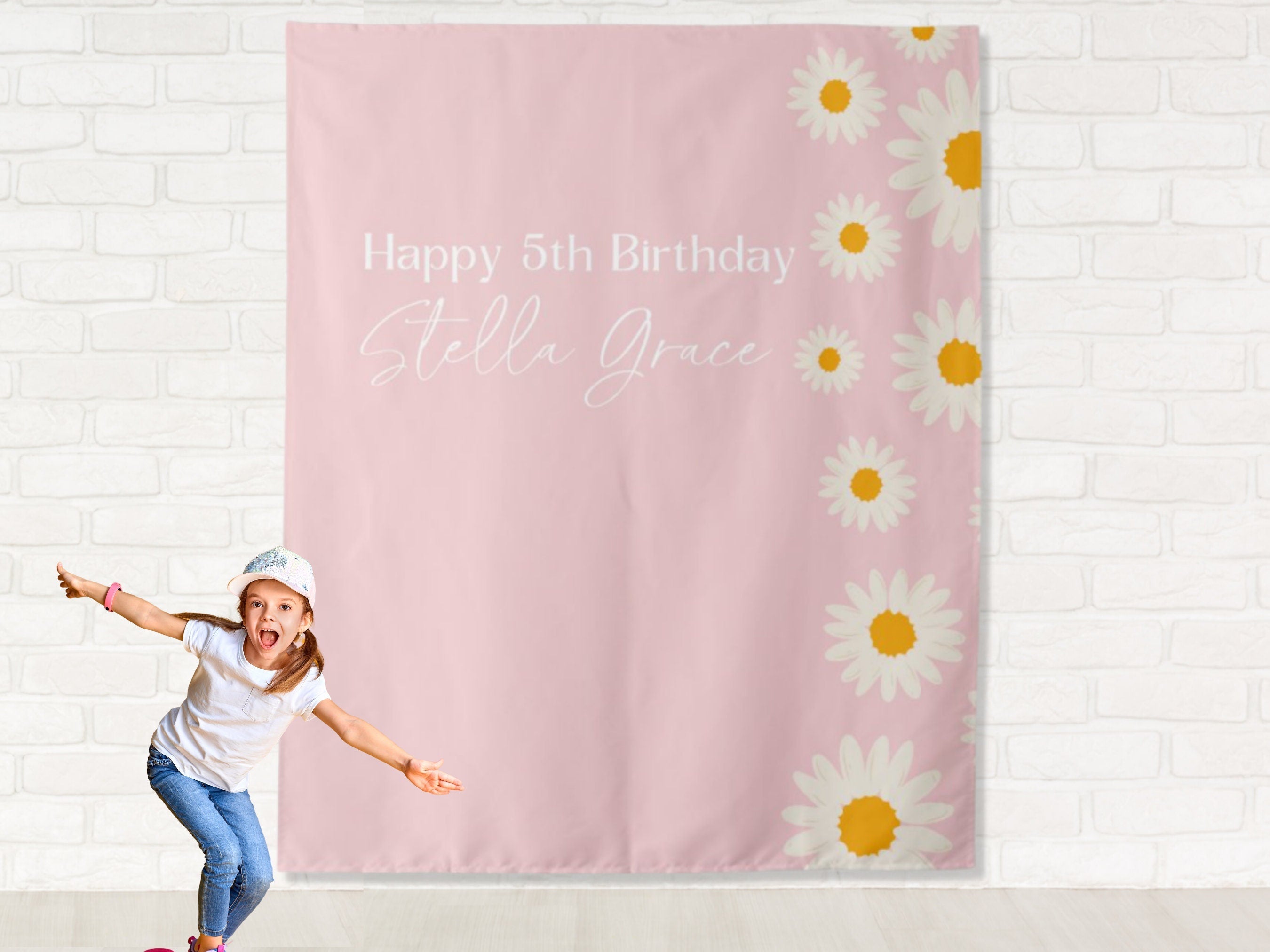 Retro Daisy Edge Banner