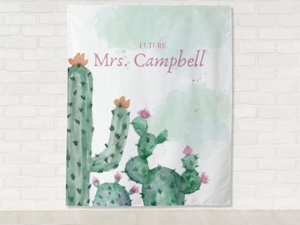 Desert Cactus Custom Text Banner